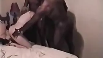 Interracial Gangbang MILF Slut Enjoys BBC and Big Cocks