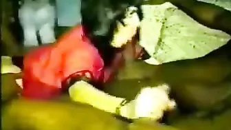 Interracial Gangbang with Big Tit MILF and Cuckold Hubby