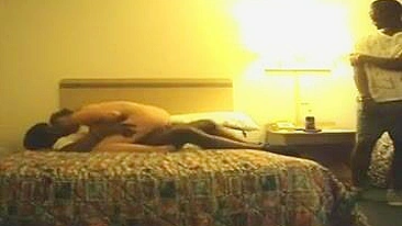 Interracial Gangbang with Skinny Petite Slut and Black Dicks