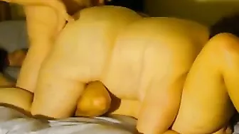 Chubby MILF Wife Gangbang with Lesbian Swingers
