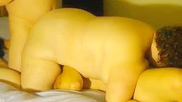Chubby MILF Wife Gangbang with Lesbian Swingers