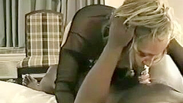 Interracial Wife Double Filled with BBC in Amateur Homemade Threesome