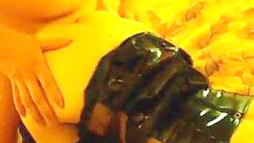 MILF Blindfolded Spitroast with Cuckold Hubby & Swingers