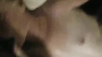 Interracial Threesome with Black MILF & Cuckold Hubby