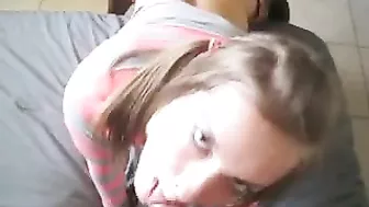 Interracial Amateur Gangbang Threesome with Petite Spitroast TagTeam