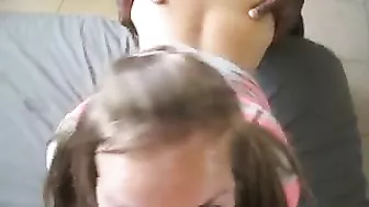 Interracial Amateur Gangbang Threesome with Petite Spitroast TagTeam Interracial Amateur Gangbang Threesome with Petite Spitroast TagTeam