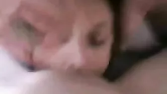 Amateur Swinger Threesome with Bisexual Lesbian Cumshot Facials