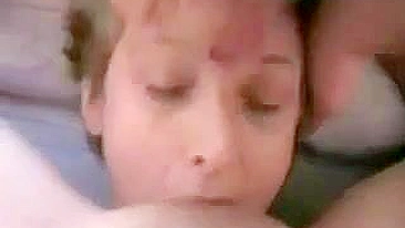 Amateur Swinger Threesome with Bisexual Lesbian Cumshot Facials