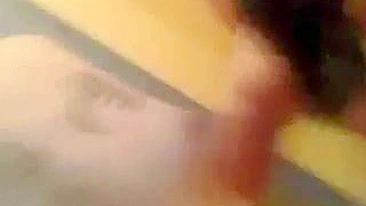 Amateur French Wife Gangbang Threesome Blowjob in Homemade Porn