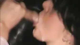 Wife Messy Gangbang Orgy with 16 Men in Pantyhose and Stockings