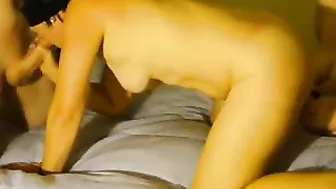 MILF Wife Gangbang Threesome with Amateur Swingers #Wife, #3some