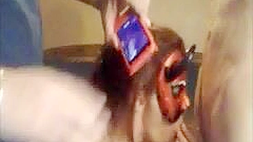 Redhead MILF Swinger Gives Blowjob in Amateur Threesome