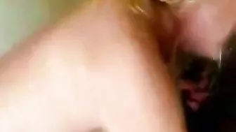 Interracial MILF Gangbang with Two Black Cocks