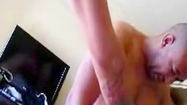 Interracial MILF Gangbang with Two Black Cocks