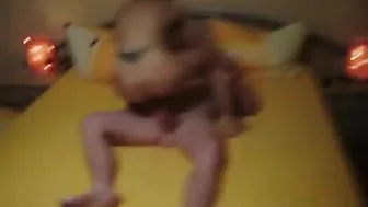 Amateur Blondes' Gangbang Threesome with Deepthroating & Blowjob