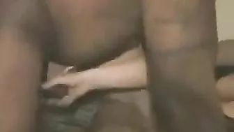 Blonde Amateur Gets Gangbanged by 2 BBCs in Interracial Threesome