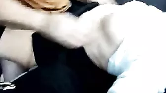 Homemade Car Gangbang with Amateur Threesome and Group Sex