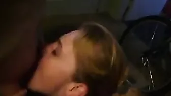 Amateur Threesome Double Facial with Cumshot and Blowjob