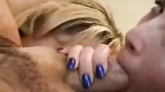 College Teens' Homemade Threesome with Blowjobs and Cumshots