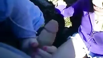 College Teens' Amateur Threesome with Big Cocks and Blowjobs