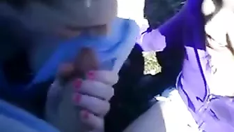 College Teens' Amateur Threesome with Big Cocks and Blowjobs