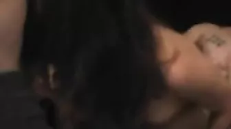 Asian Swingers' Homemade Threesome Cumshot