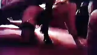 Interracial Gangbang with Two Black Cocks and Wife First BBC