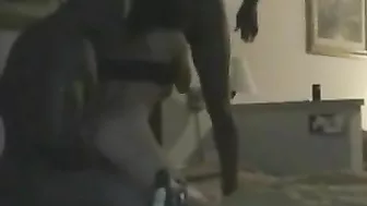 Interracial Gangbang Threesome with Asian Party Girl Spitroasted by Blacks