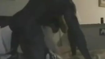 Interracial Gangbang Threesome with Asian Party Girl Spitroasted by Blacks