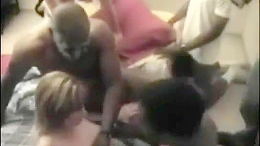 Interracial MILF Gangbang with Big BBC and Cuckold Hubby #Wife, #3some
