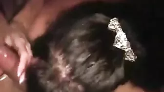 Amateur Threesome with Blowjobs and Cum Swap