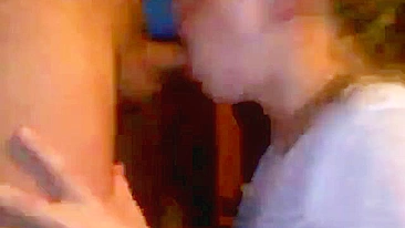 College Blondes' Homemade Threesome Cum Swallow Gangbang