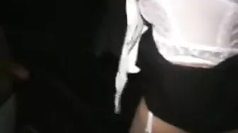 Gorgeous Brunette Gets Creamed in Amateur Threesome