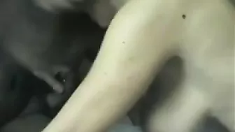 Wife Wild Threesome with Two Cocks and Gangbang