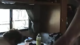 MILFs & Swingers' Orgy in Trailer Park