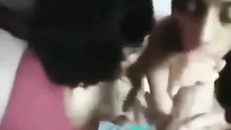 College Teens' Homemade Threesome with Big Cocks and BJs #Wife, #3some