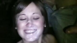 Outdoor Bukkake Facial Amateur BJ Cumshot Dodging