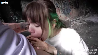 I did a sloppy blowjob my daddy in the abandoned place I did a sloppy blowjob my daddy in the abandoned place