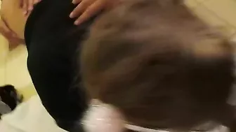 Amateur Teen Swingers' Homemade Threesome with Cum in Mouth and Gangbang Amateur Teen Swingers' Homemade Threesome with Cum in Mouth and Gangbang