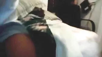 Interracial Gangbang Threesome with Black Dude and Blonde Trailer Girl