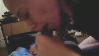 Interracial Gangbang Threesome with Black Dude and Blonde Trailer Girl