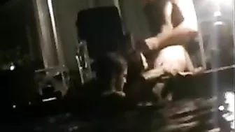 Gangbang with Moaning Brunettes in Homemade Threesome Orgasm