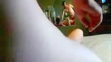 Chubby Wife Wild Gangbang with Hubby & Friend
