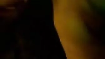 Amateur Brunette MILF Threesome Gangbang