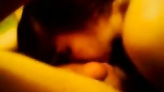 Amateur Homemade Threesome with Anal and Cum in Mouth