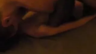 Amateur Brunette MILF in Gangbang Threesome with Swing Club Guys