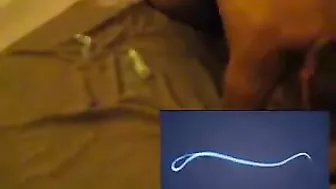 Amateur Brunette MILF in Gangbang Threesome with Swing Club Guys