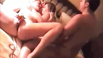 Amateur Swinger Gangbang Orgy w/ Lesbian Twist