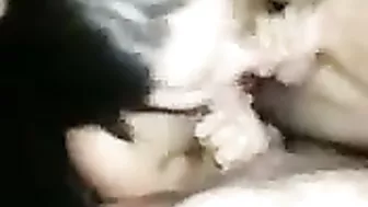 Homemade Threesome with Slutty GF and Two Cocks