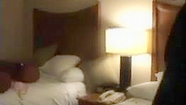 Blonde Amateur Threesome in Hotel Room with Hookers